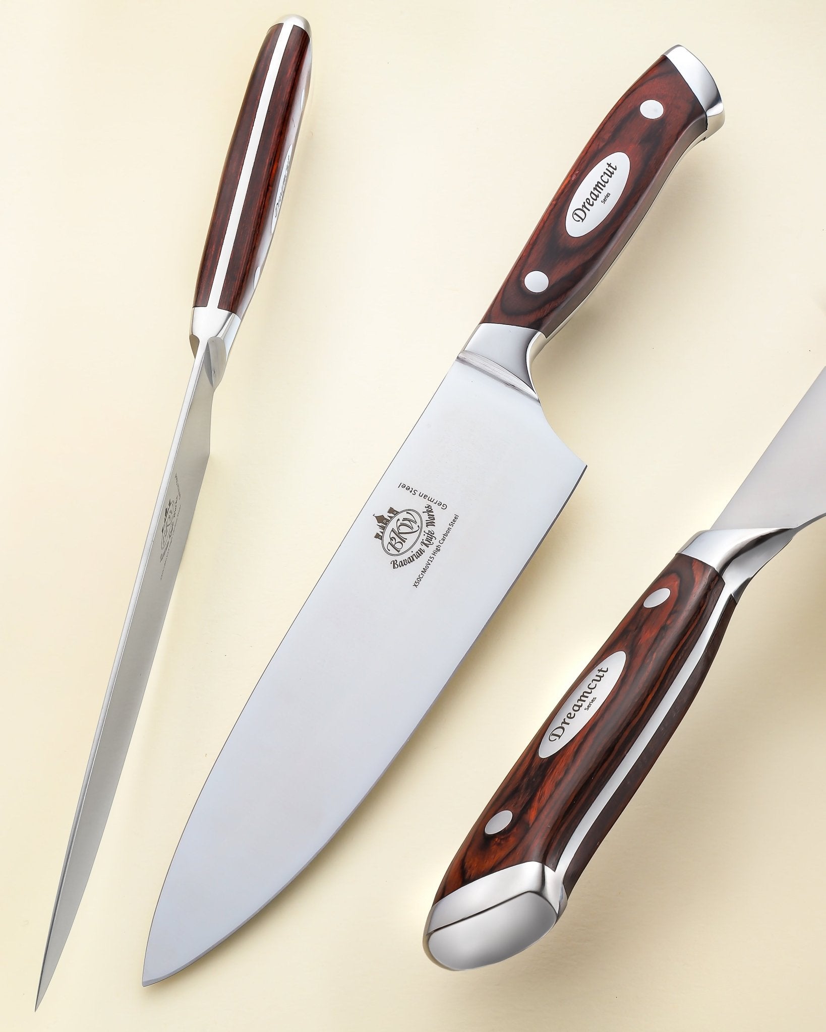 3 day sale - 19 pc set- 12 pc set plus steak knives, order today and get a free single Knife - Bavarian Knife Works