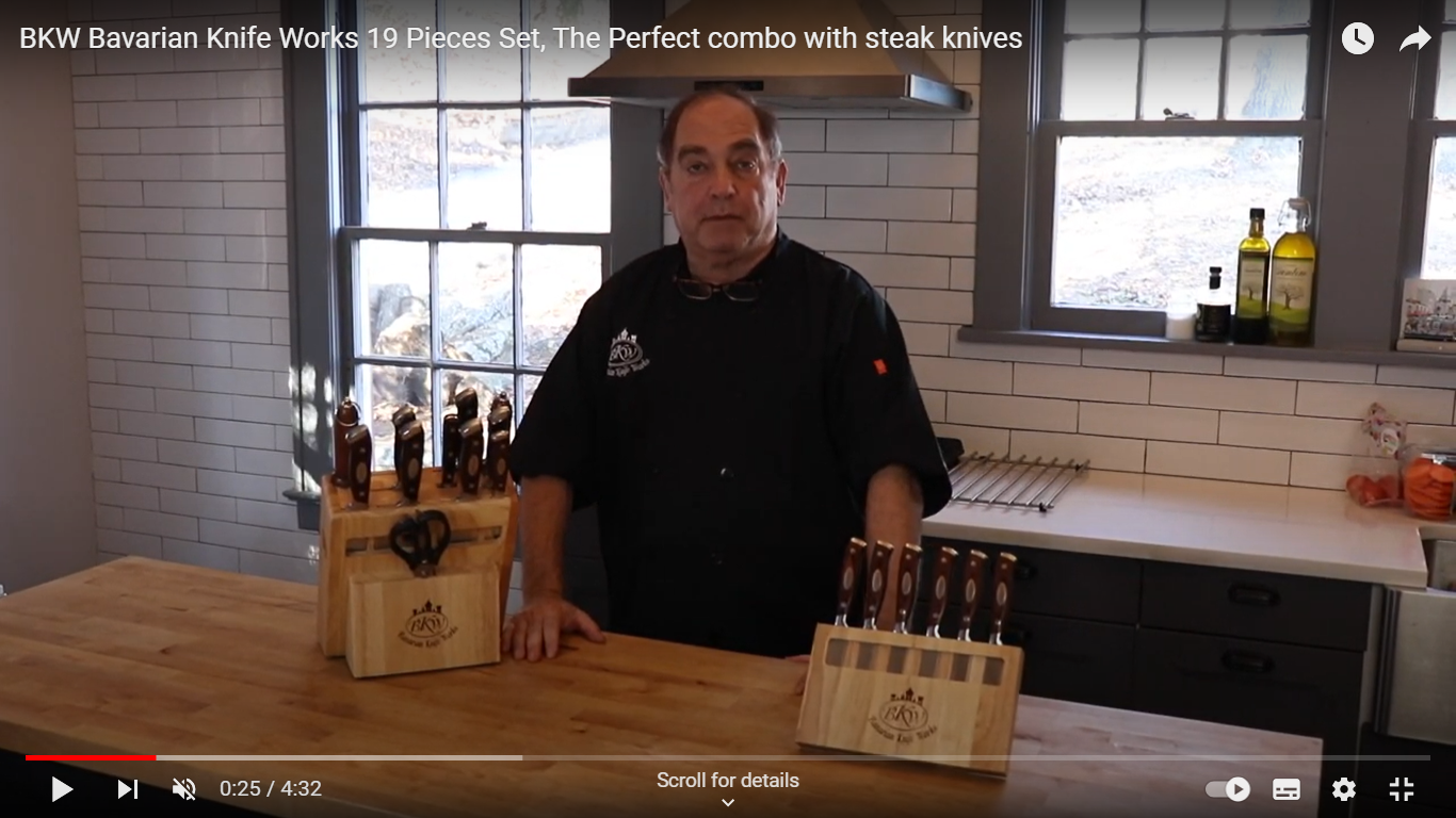Load video: Bavarian Knife Works 19 Pieces Set