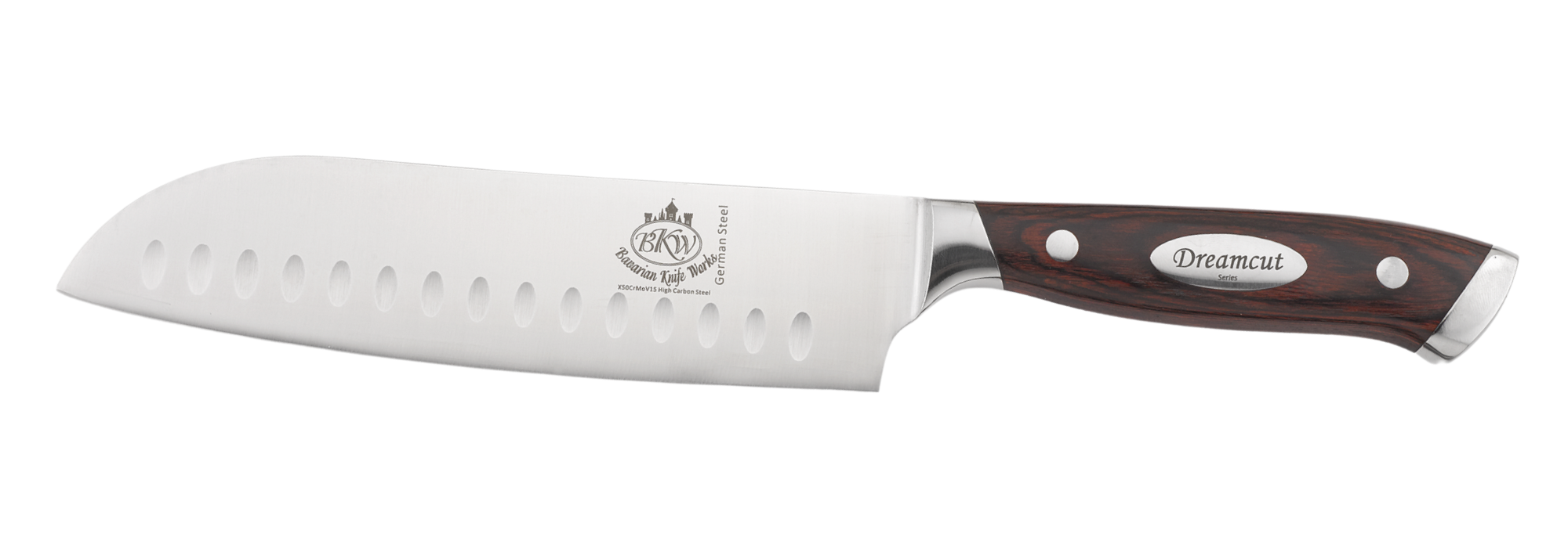 Engraved 7 inch Santoku  Model 407