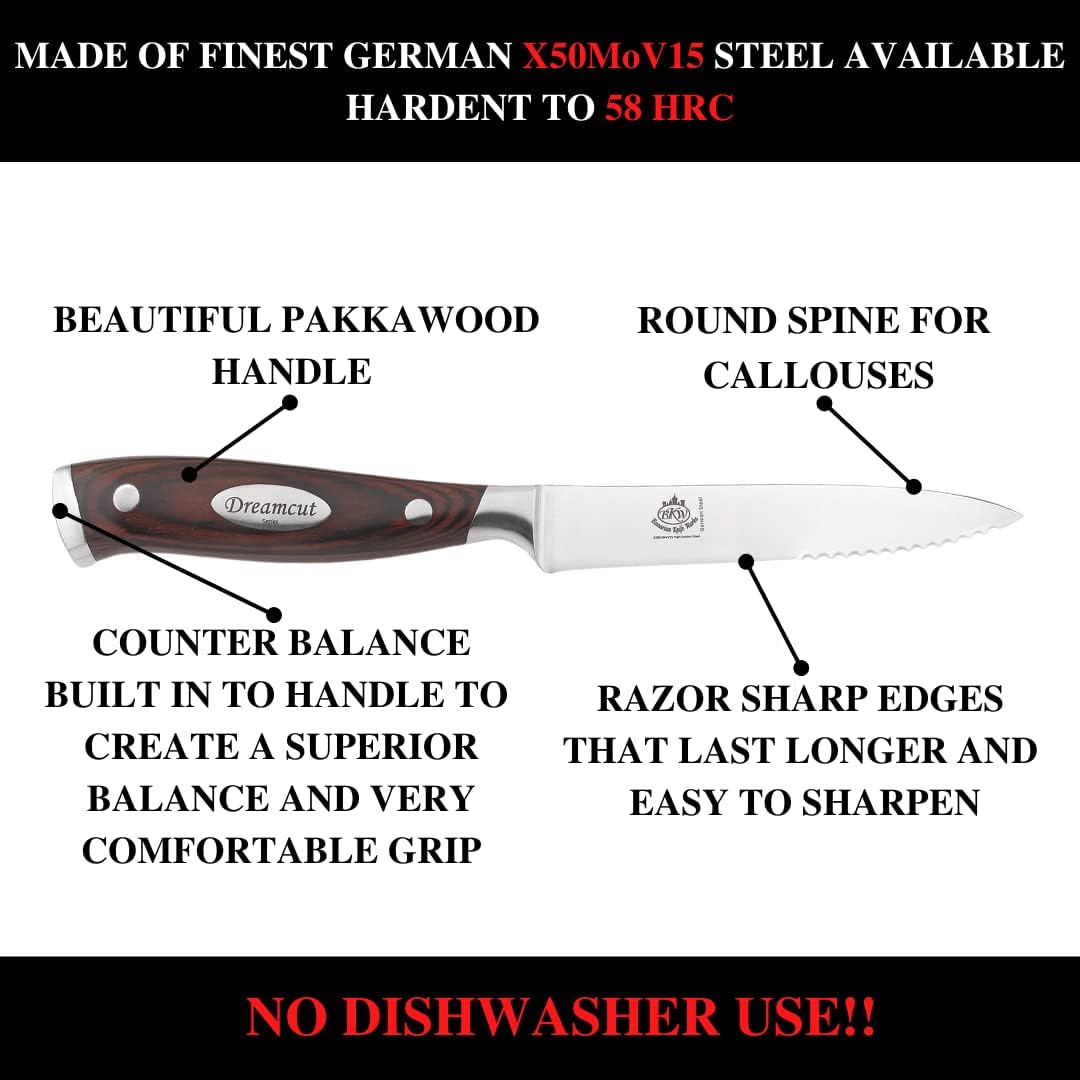 Holiday Special 6 Pieces Steak Knife Set, The Ultimate Slicing Experience