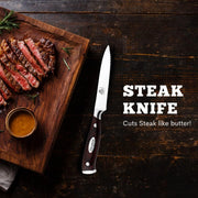 Holiday Special 4 Pieces Steak Knife Set, The Ultimate Slicing Experience