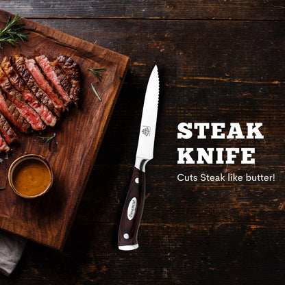 Holiday Special 4 Pieces Steak Knife Set, The Ultimate Slicing Experience