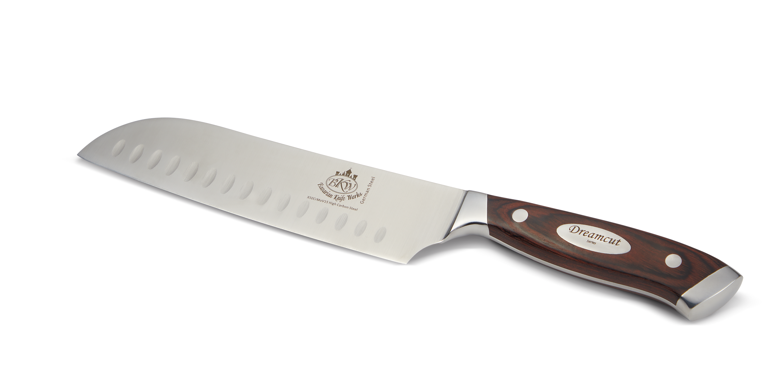 Engraved 7 inch Santoku  Model 407