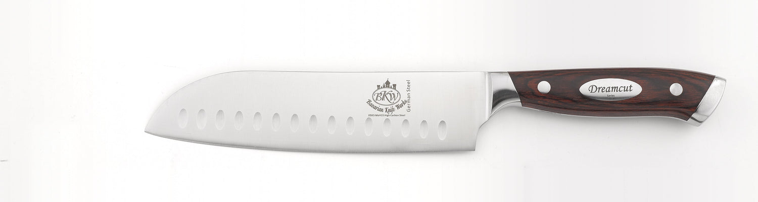 Engraved 7 inch Santoku  Model 407
